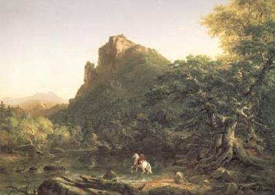 Thomas Cole The Mountain Ford (mk13) France oil painting art